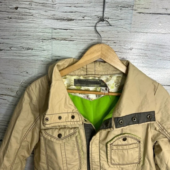 TOUGH Jeansmith  Heavy cream Field Coat jacket size medium - Picture 4 of 9